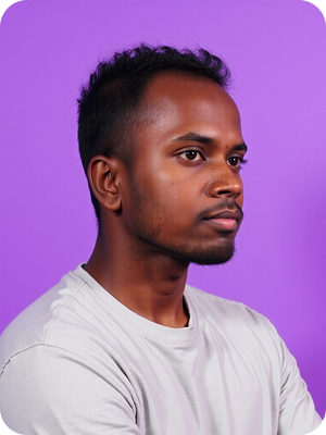 Professional AI-generated headshot example from Color me Impressed collection showing vibrant and approachable everyday looks - sample 2